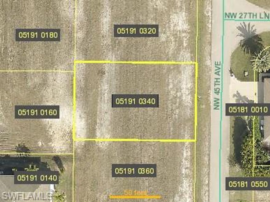 Great residential homesite in NW Cape Coral.