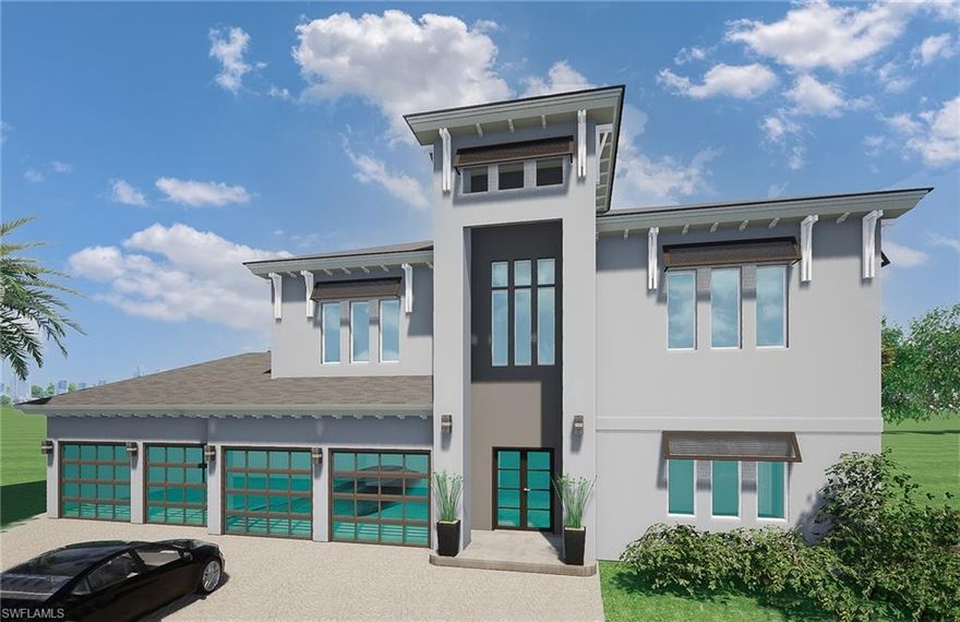 IMPRESSIVE MODERN/COASTAL ESTATE HOME, 8000+ sq ft & 4-car attached garage, on a completely cleared 2.5 acre homesite in desirable Oakes Estates community. 35 ft two-story foyer, bathed in natural light, Open-plan 1st floor with over 26 ft ceilings, large study, full bathroom & steam room/sauna. Gourmet Kitchen with crisp white shaker custom cabinetry, center island, quartzite grey/white counters, Viking appliances, 4-burner gas range, additional oven, butler's pantry/laundry. Expansive Living Room/Dining, luxurious Master Suite, massive custom closets, spa-like bathroom with bathtub & glass shower. Floating stairs to 2nd floor, 6 bedrooms with huge walk-in closets, 5 full bathrooms, Game/Flex Room, accessed via catwalk. Tile & luxury vinyl plank flooring, intricate ceilings with recessed lighting. Masterfully combining indoor/outdoor living, Verandah with fully equipped summer kitchen, oversized custom pool and spa, PERFECT FOR ENTERTAINING! Impact windows/doors, elevator ready, whole house RO, icynene insulation, propane tank & two 5 ton ACs & flat tile roof. Built to the highest standards, with fresh clean lines and a masterful floor plan this home will truly make a statement!