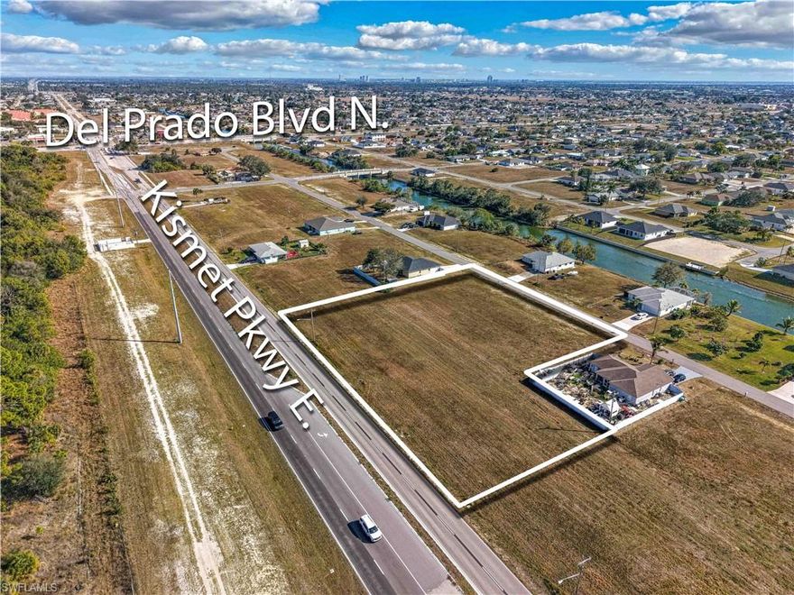 Exceptional opportunity to acquire 1.61 acres of commercially zoned land with approximately 320 feet of frontage on Kismet Pkwy E. This high-visibility parcel offers outstanding potential for retail, flex space, strip center development, and other Commerical Uses.
City water and sewer are available, making this an ideal time to build and capitalize on the area's rapid commercial expansion. Surrounded by ongoing residential growth and increasing commercial activity, this site is positioned to meet rising demand for neighborhood retail and service-based businesses.
Excellent frontage, strong traffic exposure, and utilities in place make this a premier development opportunity.