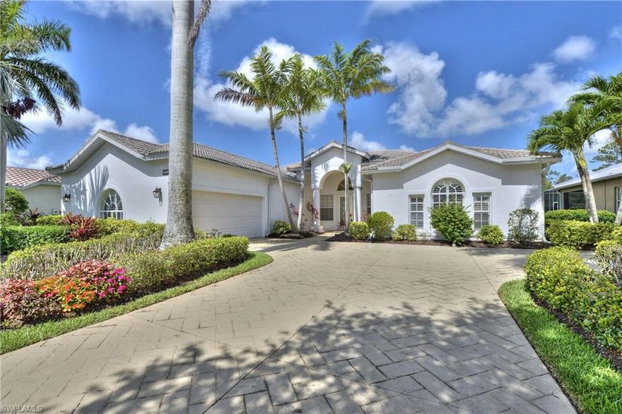 This home has it all....  Curb appeal, Golf Course Views, Custom enclosed Pool with large deck, Oversized 2 Car Garage, Custom Kitchen with Granite Countertops, Lots of storage in Custom Cabinetry, Large Kitchen Nook overlooking the pool & golf course, Massive Family Room to relax and enjoy the family, Formal Entry leading to a very large Living Room/Formal Dinning Room overlooking the Pool/Golf Course......  A Private Master Bedroom Suite with Walk-In Closets and a Large Custom Bathroom, 3 Additional Bedrooms with custom paint and upgrades....

With more than 250 acres of preserves......  Residents have wide choices for both physical and social activities: golf, tennis, pickleball, bocce, pool and fitness, an excellent dining facility and many special events throughout the year.

Clubhouse Pool is complemented by three satellite pools located throughout the community......
Gordon Lewis design Championship Golf Course 1997/2015 accommodates every skill level.......
4 Hydro Grid Har-Tru Tennis Courts in 2015.....
4 New Pickle Ball Courts in 2016........

Click on the 360 "Tour Link" for a preview of this home......