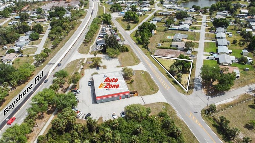 Excellent opportunity to own a centrally located commercial lot in the heart of North Fort Myers! Zoned 
C-1A(Commercial), this property sits directly behind AutoZone and is just off Bayshore Road, offering great visibility and easy access. With a prime location surrounded by established businesses and high traffic, this lot presents endless potential for a variety of commercial uses, including retail, office space, professional services, or small-scale restaurants. Whether you're looking to build now or hold as a smart investment, this property is priced to sell and offers a fantastic opportunity to secure a valuable piece of commercial real estate in a growing area.