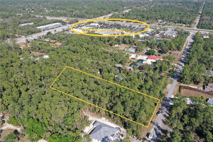 LOCATION LOCATION LOCATION! Build your dream home, 2.5 acres residential lot, located at the most desirable neighborhood in Naples, only minutes away from the beach, walking distance to shopping. 100% UPLAND!!! Dead end street. Right across multimillion dollar homes. This property already has survey completed ready to built will save the buyer 2 months of waiting. Architectural plans of hand will save the new buyer thousands of dollars. Ready to built your dream home. This will not last long since there is no inventory of dry lots....A Hidden Gem in Paradise.