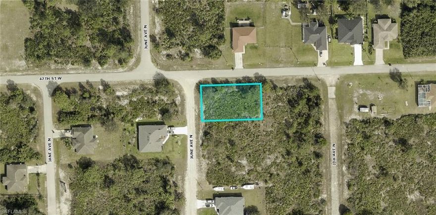 Great corner parcel in an amazing location! Located just west of Sunshine Blvd. this great corner parcel adds extra privacy to go along with the super convenient location. Sunshine Blvd. provides quick access to Lee Blvd and all of SW Florida is just a short drive away! Buy now & build or hold this parcel for future development!