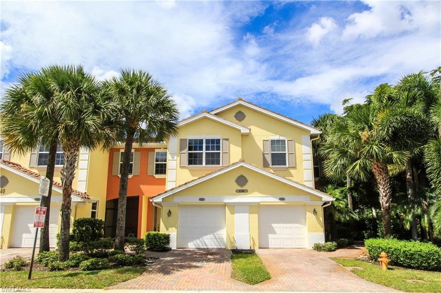 This property is located in the community of Matera, which is Centrally located in the heart of Fort Myers, very close to the Historical Downtown River District.  Experience the best that townhouse living can offer, a true value to anyone that is new to the area or someone looking to be close to Shopping, Nightlife and Restaurants. As you step in the unit you'll notice a very modern paint, 18" diagonal tile flooring throughout the lower level, updated fans and fixtures and Recess Lighting in the Living Room and kitchen. The Kitchen has Stainless Steel appliances, Corian Countertops and Wood raised panel cabinets with a Crown Molding accent piece. Off the kitchen is the dinning area with sliders leading out to the Screened Lanai with Tall Landscaping for added privacy. You have the convenience of a half bathroom on the lower level off the living room. All bedrooms are located on the second level, the Master bedroom has a walk in closet and Plenty of room for a California King bedroom set, the Master bathroom has Dual Vanities with raised panel cabinets and as for the guest bedrooms they both have walk in closets and share a bathroom with a tub/shower combo.