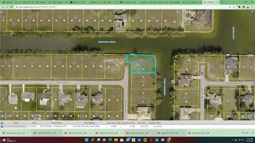 Check out this incredible North Eastern Exposure vacant lot. CLEARED with a SEAWALL. This lot is one of the few corner lots left for sale with direct access to Lake Meade! This lot will not last. Seawall is in place so this property will be quick to build and get permit ready! This lot is zoned Single Family in flood zone X. A Perfect lot to build your dream home on!