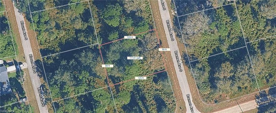 This .26-acre residential lot at 138 Bremen Ave S offers a fantastic opportunity to build a custom home in a quiet and growing area of Lehigh Acres. The property features a generous 90 feet of road frontage and total dimensions of 90' x 125' x 88' x 125', providing a deep and versatile building envelope for a variety of floor plans. One of the standout features of this location is that electricity is nearby, which helps streamline the development process for your future residence. While a well and septic system will be required, the RS-1 zoning and the absence of a restrictive HOA give you the freedom to design and manage your property exactly to your liking. Strategically located for both convenience and recreation, this lot is roughly 20 minutes from the I-75 corridor, making it an easy drive for commuters traveling toward Fort Myers or the RSW International Airport. Residents will enjoy being within a short drive from the shopping and dining hubs along Lee Boulevard and Homestead Road. For weekend getaways, you are approximately 50 minutes from the stunning Gulf beaches and even closer to numerous championship golf courses and community parks. Whether you are looking for a long-term investment or a peaceful spot to break ground on a new construction home, this oversized parcel provides the space and potential you need to make your Florida lifestyle a reality.