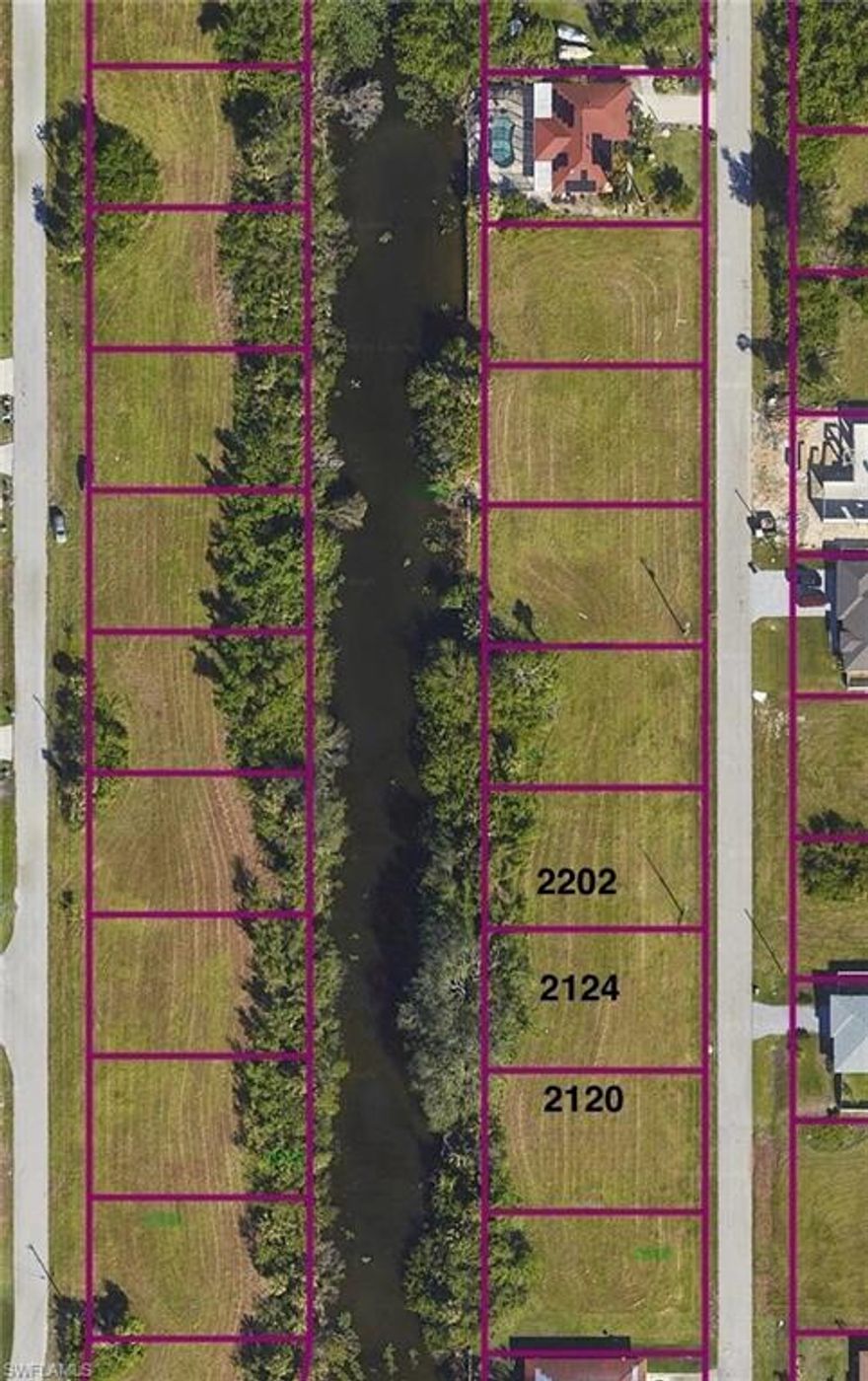 Build More, Buy Smart!
Great opportunity in NE Cape Coral! This freshwater canal residential lot is being offered with 2 additional adjacent lots available, making it ideal for builders, investors, or buyers looking to secure multiple parcels in a growing area. Located at 2202 NE 22nd Ave, surrounded by newer construction and future development. Enjoy freshwater canal access for kayaking, fishing, and peaceful water views. Conveniently located near Pine Island Rd with nearby shopping, grocery stores, coffee shops, and a variety of dining options including breakfast cafés, casual eateries, Italian, and seafood—most within approximately 1 mile. Buy one or all three and maximize your investment potential. Don’t miss this chance to build now or hold for future appreciation.