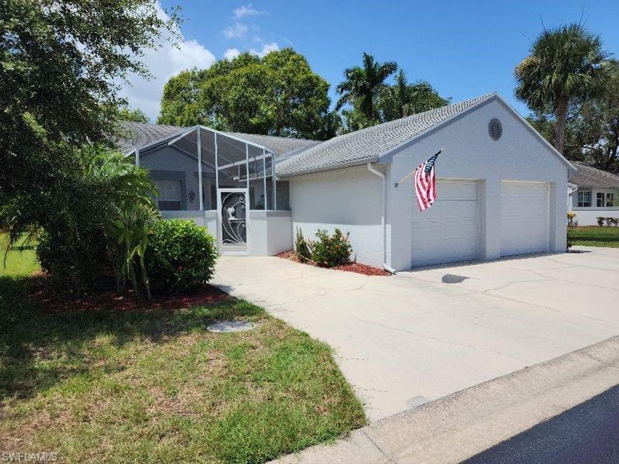 Fully Furnished-Turnkey! * 3 Bed, 2 Bath Villa w/1 Car Gar * Caged Front Courtyard & Back Scrn Porch * Updated Bathrooms * Travertine Tile Floors * Newer AC * High Ceiling w/8' Sliders * Next To Green Area * Quick Closing OK! * Pine Ridge Is A Very Well Maintained, Pet Friendly, Gated 55+ Community w/Park-Like Grounds w/Many Large Trees & Beautiful Green Areas * PR Consists Of 2 & 3 Story Condos & Attached & Detached Villas (Some Villas-Like This One - Have A 1 Car Gar) * Clubhouse Overlooks A 20+ Acre Lake w/2 Lighted Fountains & Is Surrounded By A Lighted Walk/Bike Path w/Park Benches * Bike Racks & BBQ Areas Are Located Throughout * Amenities Incl, Tennis, Pickleball, Large Sun Deck w/Heated Pool & Spa, Shuffleboard, Bocce Ball, Car Washing Area, Dog Park & Plenty Of Guest Parking! * Pine Ridge Has On-Site Manger That Is Over-Seen By The Resident Controlled Condo Assoc * The 2023 Quarterly Condo Fee Of $1,158 Includes: Water/Sewer, Basic Cable, Lawn Care, Roof, Exterior Maint & Much More * Pine Ridge Offers Easy Access To I-75, Shopping, Restaurants, & All That SWFL Has To Offer * Pine Ridge Must Be Seen To Appreciate The Incredible Value Offered At Such A Low Price-See Remarks