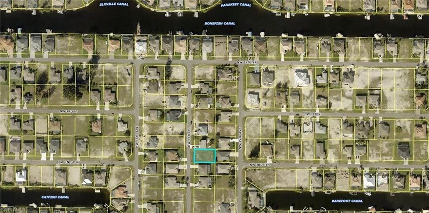 Great deal on a lot situated west of Burnt Store Rd in a fast growing and popular part of SW Cape Coral. This property is located in an area of many high-end Gulf Access houses and new construction homes. Only a short drive to the local boat ramp and a short drive to the 7 islands, which is currently in planning talks to be developed into many waterfront restaurants, shops, and high-end condo's, making this a great investment lot to build your new home on! CITY WATER, SEWER, AND IRRIGATION INSTALLED!