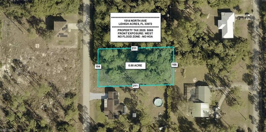 Build your dream home on this oversized residential lot located in a well established area of Lehigh Acres. The property offers extra space for a larger home, garage, pool, or outdoor living, providing flexibility rarely found with standard lots. Conveniently located near major roads for easy access to shopping, dining, schools, parks, and daily amenities, while still offering a quiet residential setting. Don't miss out on this opportunity to secure your piece of paradise at a reasonable price. Act quickly!