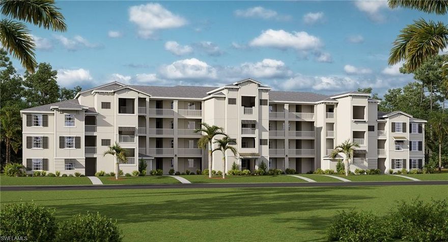 One or more photo(s) has been virtually staged, AI generated or rendered.  THIS CONDO IS READY FOR YOU NOW!! This single-level condominium features an open kitchen, dining room and living room, with lanai access for outdoor living. Near the foyer is the luxe owner’s suite and a comfortable spare bedroom perfect for younger residents or guests. Welcome to paradise—where you’ll find championship golf, top-tier resort amenities and endless opportunities to play, relax and connect. Set in stunning Ave Maria, this gated community is thoughtfully designed for your next best chapter. Prices, dimensions and features may vary and are subject to change. Photos are for illustrative purposes only.
