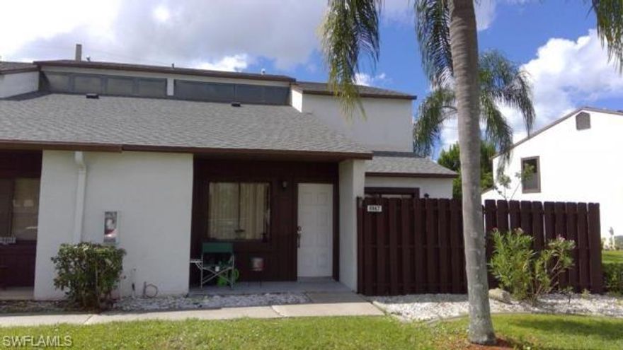 Sandalwood Estates — a Great Community and a beautifully situated townhouse in a desirable gated community, offering comfort, convenience, and exceptional value in one of Southwest Florida’s most sought-after locations. This inviting townhouse combines low-maintenance living with the privacy and security of a gated neighborhood, all complemented with a low HOA fee. It is like a quiet retreat, but with the convenience of restaurants and shopping. When you walk in the home it is open to the living room, dining room, the kitchen and the loft with the laundry room just off the kitchen. Motivated Seller. Must See!