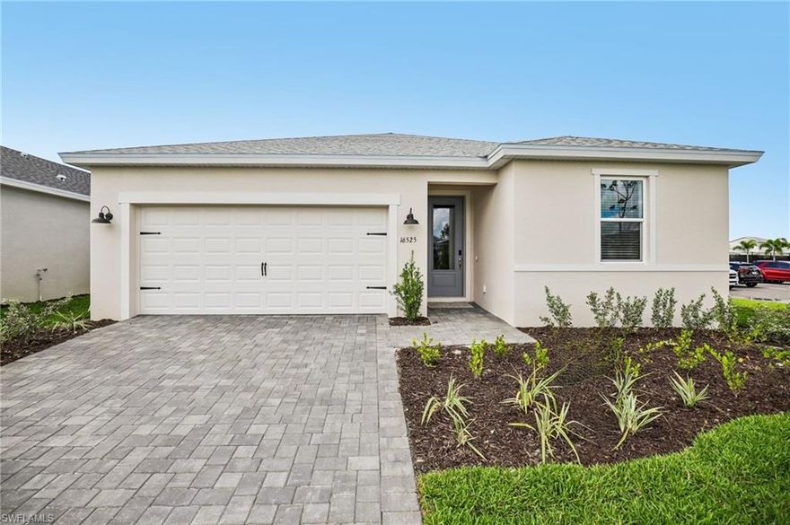 BRAND NEW energy - efficient home NOW! Enjoy cooking in the chef inspired kitchen overlooking the great room, dining nook and covered lanai. Tucked in the back for privacy, the primary suite is perfect place to retreat after a long day featuring a large walk-in closet and dual vanity sinks. Visit Crescent Lakes and explore a gated community of single-family homes for sale in Southwest FL. The solar powered, master
planned community Babcock Ranch offers resort-style amenities, shopping and dining, and a unique green STEAM based school. Homeowners
will have access to a private amenity center as well. Schedule a community tour today and see the innovative, energy-efficient features that our
homes are known for. Each of our homes is built with innovative, energy-efficient features designed to help you enjoy more savings, better
health, real comfort and peace of mind.