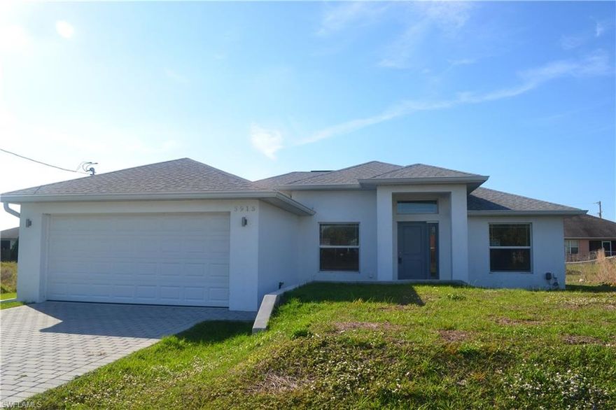 New Construction Three Bedroom Two Bathrooms With A Den! Modern Finishes Include Grey Plank Tile, White Cabinets, Quartz Counter Tops And A Paver Driveway! Stainless Kitchen Appliances With Washer & Dryer! Check Out This Beauty Today!
