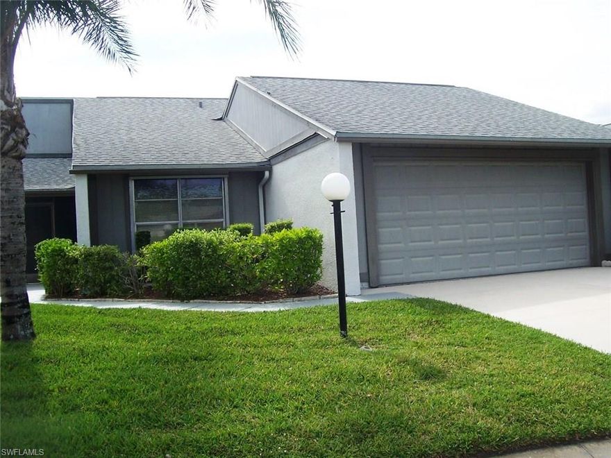 3/2, split bedrooms, great living room with beautiful fireplace. Large kitchen with all appliances and facing a large screened porch. There is also a nice atrium with plants viewable from living room. 2 car garage, newer roof and steps away from community pool. Must see!