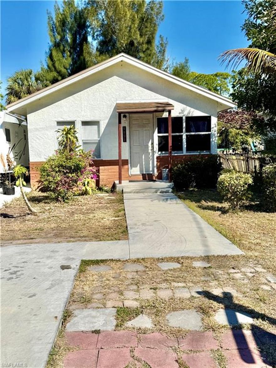 HISTORIC CHARM MEETS MODERN LIFESTYLE: 1950s FLORIDA COTTAGE IN DOWNTOWN BONITA
Step back in time while staying perfectly connected to the best of modern Florida living. This rare 1950s Florida Cottage-style home offers the perfect blend of vintage character and an unbeatable location in the heart of Historic Downtown Bonita Springs.

THE HOME & THE LAND:
Situated on a coveted over-sized lot, this 3-bedroom, 2-bathroom gem provides the space and privacy that is so hard to find in a downtown setting. Whether you dream of a lush tropical garden, an expansive outdoor entertainment area, or simply enjoy the breathing room of a larger property, this lot delivers endless possibilities.

VINTAGE VIBES, HISTORIC ROOTS:

3 Bedrooms / 2 Bathrooms: A functional layout that maintains its original cottage charm.

Curb Appeal: The classic 1950s architecture captures the essence of "Old Florida," making it a standout property in the historic district.

WALKABLE DOWNTOWN LIVING:
Leave the car at home! This property places you within easy walking distance of the revitalized downtown scene:

The New Bonita: Explore the vibrant new restaurants, boutique shops, and nightlife that are transforming the area.

Historic Neighbors: Just steps away from the iconic Shangri-La Springs, where you can enjoy organic dining, spa days, and local heritage.

UNBEATABLE CONNECTIVITY:
While you’ll feel tucked away in a quiet historic neighborhood, you are in the center of it all:

Beach Days: Minutes from the sugar-white sands of Bonita Beach and Barefoot Beach.

Naples Access: Just a quick 5-minute drive to the world-class shopping and dining of North Naples.

Commuter's Dream: Only 5 minutes to I-75 and a short 15-minute trip to Southwest Florida International Airport (RSW), making travel a breeze.

Whether you are looking for a primary residence with character, a seasonal retreat, or a savvy investment in one of Southwest Florida’s fastest-growing downtown areas, this cottage is a must-see.

Come experience the magic of Historic Bonita Springs! Schedule your showing today.
