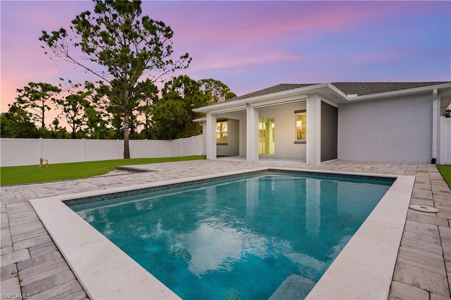 Welcome to 6245 Alhambra Ave in beautiful North Port! This 2020 home offers a bright, open layout with three bedrooms, two bathrooms, and a spacious two-car garage. The kitchen features modern finishes, stainless steel appliances, and a large island perfect for entertaining or casual meals.

Enjoy the split floor plan giving privacy to the primary suite, complete with a walk-in closet and a bathroom with double sinks and a walk-in shower. The living area flows seamlessly to a screened lanai overlooking a fenced backyard and refreshing pool;ideal for relaxing or hosting friends.

Located just minutes from Warm Mineral Springs, you’ll have easy access to one of the area’s most unique natural attractions. I-75 is also close by, making commutes to Sarasota, Venice, or Fort Myers fast and convenient.
No HOA or CDD fees. Move-in ready and conveniently located near everything North Port has to offer!