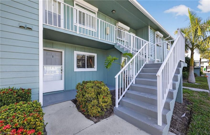 Beautifully updated first-floor 2BR/2BA condo offering 1,200 total sq ft (1,064 sq ft living) in the desirable Naples Keep community. This light and bright residence features fresh interior paint, brand-new kitchen/laundry’s appliances, new bathroom sink and countertop upgrades, new kitchen countertops, and tile flooring throughout. The AC was replaced in 2021 for added efficiency and comfort.
Enjoy an open great-room layout with access to a private screened lanai overlooking the community pool. The primary suite includes an en-suite bath and generous closet space. Assigned parking space and in-unit laundry included.
Naples Keep is a pet-friendly community with a well-maintained pool and a prime North Naples location. Conveniently close to medical centers, shopping, dining, parks, and Naples’ beautiful beaches. Aerial photos showcase the excellent proximity to area amenities and the surrounding neighborhood.
Available for annual lease; no utilities included.