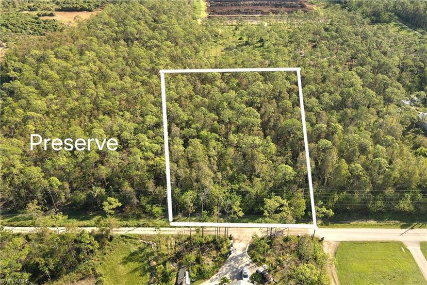 Nestled in the heart of the desirable Tropic Acres neighborhood, this beautiful 1-acre wooded lot offers a serene, country-like setting with the convenience of being close to Bonita Springs. Imagine building your dream home on this spacious lot, surrounded by mature trees, a preserve on the north side and an abundance of nature, while still being just minutes from the charm and amenities of the vibrant downtown and the white sandy beaches of southwest Florida. Located outside of a flood zone, this property provides peace of mind and endless potential. Don't miss this rare opportunity to enjoy the best of both worlds—quiet, rural living with all the conveniences of Bonita Springs nearby! DEP Report Available
