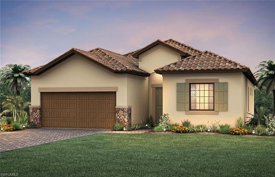 Open House: March 3rd, 6th, 9th, 10th, and 13th 10am-6pm.  March 7th & 14th 12-6pm.
Move into Corkscrew Shores THIS SUMMER READY MAY 2021! This Summerwood MODEL features,  2 Bedrooms 
 and Den, 2 Bath, 2 Car garage, SS appliances, quartz countertops & more! Modern Kitchen, Upgraded floors! You don’t want to miss this one. Corkscrew Shores spans over 700 acres & is surrounded by natural preserves & a beautiful 240-acre lake. This gated community, with NO CDD fees features a spectacular lakefront resort-style amenity center where residents enjoy having the lowest resort amenity fees in the area with access to activities for every member of the family. Enjoy restaurant/bar, clubhouse, resort community pool, kayak launch, fishing pier, fire pits, massage room, 5 Har-Tru tennis courts, pickleball courts, bocce ball, state of the art fitness center, movement studio, playground, & walking trails. Conveniently located between Naples & Fort Myers, Estero one of the fastest growing cities in SWFL w/ the best selection of dining, shopping, golfing, & gorgeous beaches. Pictures are for illustration purposes only, options may vary. Furniture available for additional price.