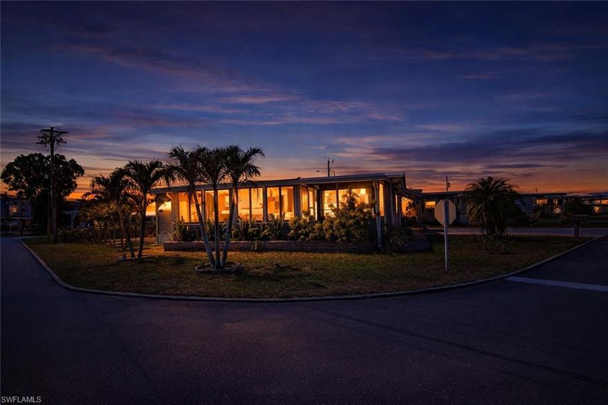 Clean, updated, and move-in ready—this 2-bedroom, 2-bath home in the desirable Carriage Village 55+ community stands out with a key advantage rarely found at this price point: you own both the home and the land—no land lease—paired with a low $95/month HOA.

Even better, this home is financeable despite its age, opening the door to a broader range of buyers compared to many manufactured homes in this category.

Inside, the home features durable LVP flooring throughout, an architectural ceiling detail in the primary bedroom, and a series of practical upgrades already completed. The kitchen includes a touchless faucet, filtered drinking water system, and newer dishwasher (2023). Additional improvements include updated guest bath faucets (2023), seven ceiling fans, and updated window treatments (2023). The interior was freshly repainted in 2024.

The enclosed sunroom adds valuable living space with new windows and door, along with an insulated ceiling for improved year-round comfort.

Step outside and you’ll find one of the more functional outdoor setups in the community. The property includes extended concrete walkways, a newly poured patio with reinforced cover, and a landscaped backyard designed for privacy and usability. Features include movable privacy panels, a golf cart awning, and a fully fenced yard (2023)—a rare find in this community. Additional upgrades include new fascia, trim, and gutters (2025) and a new water heater (2025).

Located just minutes from downtown Fort Myers, Cape Coral, and the Caloosahatchee River, Carriage Village offers an active lifestyle with a public pool, bocce, shuffleboard, billiards, and a dedicated boat storage lot. This is a golf cart-friendly community without the added cost of a golf course.

At $165,000, with land ownership, low HOA fees, financing availability, and meaningful upgrades already in place, this property presents a strong opportunity for buyers seeking value, flexibility, and long-term affordability in Southwest Florida.