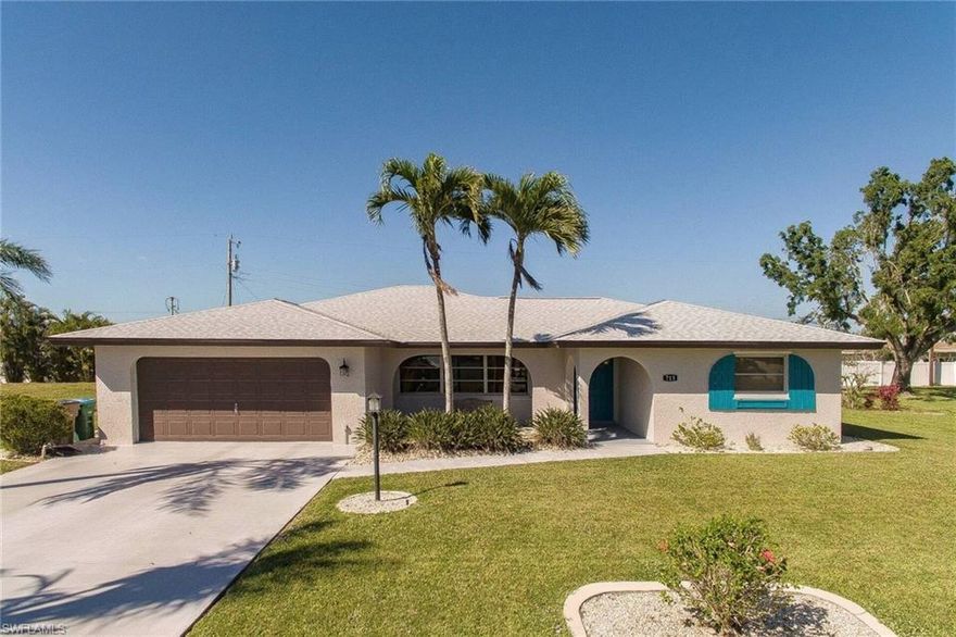 VERY, LOW MAINTENANCE!  Newer roof (2022), newer air-conditioner (2020), newer appliances, new paint inside, new fans, new kitchen (farm sink), new toliets, hurricane shutters, new plumbing (2013), ship lap walls, new front doors, sprinkler system. city water and sewer paid, new lighting, walk-in master closet, hurricane garage door, huge laundry room (with sink),across the street from gulf access homes and it is so airy and bright.  WHY RENT when you can have total privacy with the oversized lot, and your own yard close to shopping and parks etc.? BRING on your most discriminating buyer. An artist lives here and it shows!  This could be a model home!!