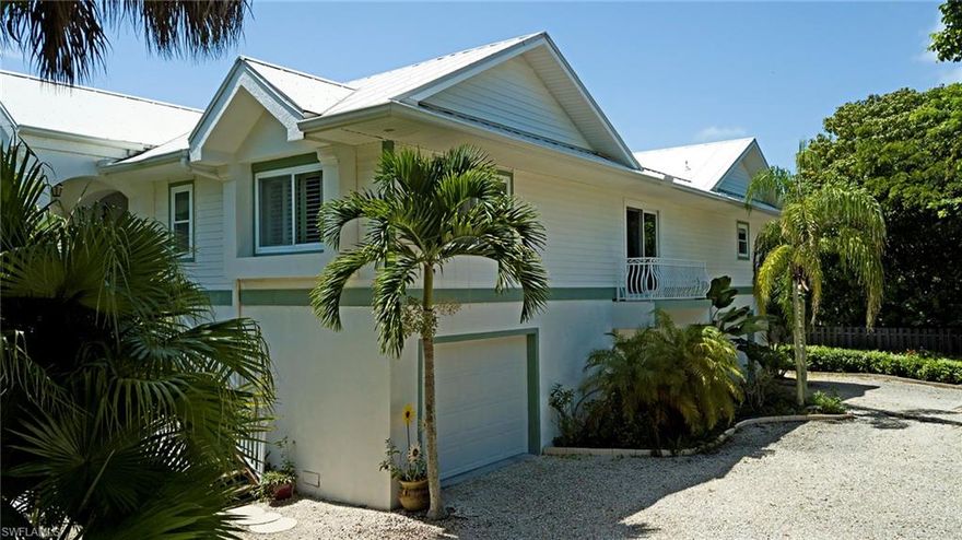 Spectacular West End off Sanibel Home.  Beach access-Sanibel living at its best.   Meticulously maintained and ready for your family.  Skylights in the great room lend beautiful natural light throughout the main living area. The kitchen is designed with plenty of storage. Newer Stainless appliances and granite counters to entertain with family and friends.   The home is designed with many details to accommodate your lifestyle.  Plantation Shutters grace every window.  Impact resistant windows. Spacious bedrooms and baths, large office/den to work from home and additional craft room. Open concept to the spacious lanai for indoor/outdoor living. To relax in comfort, take a swim in the Saltwater Pool or cross the road for a stroll to the beach.  The oversized back yard is designed with beautiful landscaping for privacy and delightful gardens. Parking for 3+ cars in garage and lots of storage below. This is the home you have been waiting for-Welcome Home! Additional pictures forthcoming.