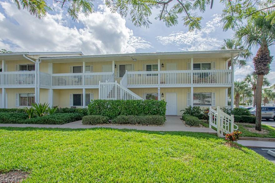 Don't miss out on this 2 Bed Room 2 Bath 1st floor Condo is located in the Key West Style community of Abaco Bay off of Bayshore. This End-Unit condo features Tile Flooring throughout and a newer HVAC & Water Heater! Abaco Bay is centrally Located within the Bayshore Art District of Naples and is within walking distance of the Naples Botanical Gardens, Sugden Park, and East Naples Community Center (Home to US Open Pickleball Championships). Abaco Bay is also only a 10 minute drive from 5th Ave and the Gulf of Mexico. Whether you are a First Time Home Buyer, Investor or just want a great Vacation Home this condo has something for everyone...
