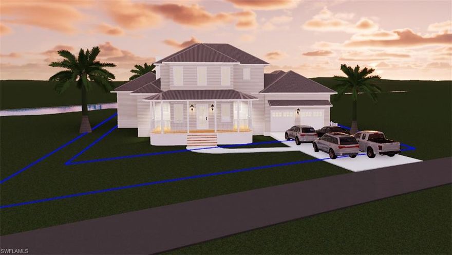 Exceptional investment opportunity in the heart of Bonita Springs featuring approved plans, active permits, and completed foundation—allowing you to bypass months of planning and move straight into vertical construction.

Situated on an almost one-acre waterfront lot—one of the largest in the area, this property offers direct Gulf access, making it highly desirable for future resale or long-term investment. The lot is enhanced by lush, mature vegetation—including Royal Palms and Royal Poinciana trees—providing exceptional privacy and a beautiful natural setting. Located on one of the most attractive and sought-after streets in the neighborhood, it combines both exclusivity and strong upside potential.

Adding even more value, the property includes an existing separate, nearly completed structure, ideal for a home office, private gym, guest suite, or potential rental income opportunity—a rare and flexible asset for both end users and investors.

This is a unique chance to step into a project with significant progress already completed—saving time, reducing carrying costs, and accelerating your path to market.

The property is also within walking distance to Downtown Bonita Springs, including local favorites like Sugarshack, along with a growing collection of new shops, restaurants, and ongoing development that continues to elevate the area’s value and demand.

With close proximity to beaches, golf, dining, and easy access to both Naples and Fort Myers, this location checks every box for end users and investors alike.

All the heavy lifting is done—step in and start building immediately.

Buyer to independently verify the condition, integrity, and suitability of the existing structure and foundation.