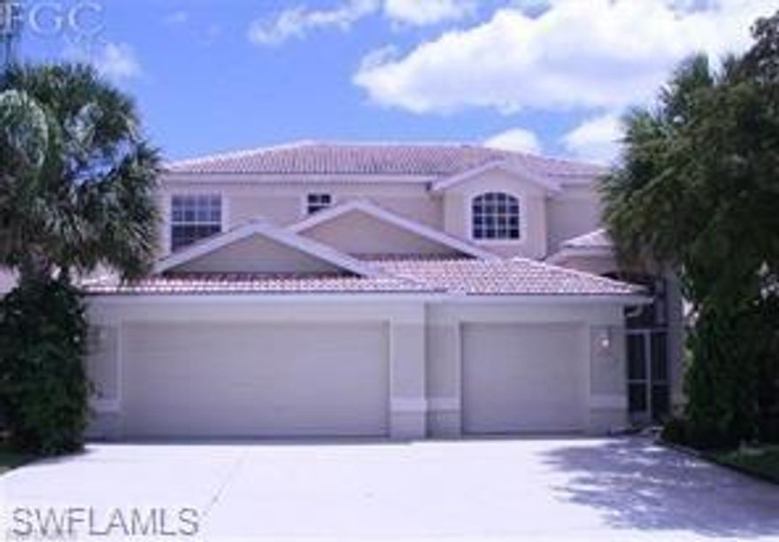 Accepting backup offers. Beautiful lakefront 3 bedroom, 3 bath two-story home situated on lakefront lot with 3 car garage. The kitchen boasts an eat-in area, granite counters, breakfast bar, 42" wood cabinets leading into formal dining room/family room with sliders to the lanai. Master suite has custom cabinetry in the closet, double sinks, shower and tub, opening to the lanai affording water views. The master suite is located on the 1st floor with two additional spacious bedrooms, bathroom and bonus room on the second floor which could be split for 4th bedroom. Enter the home through keyless entry system into the formal living room which is light and airy. Did I mention the new laminate flooring, a/c system, h/w heater, all installed in 2021? Amenities abound in this development such as fiber optic internet & tv, in-line skating, 2 pools & spa, tennis courts, party room w/kitchen, basketball courts, exercise facility, biking & walking paths through a park-like setting, to name a few.  There are also two Publix shopping centers, gas station and several restaurants in and around Gateway. Fees are one of the lowest at $496/qtr.