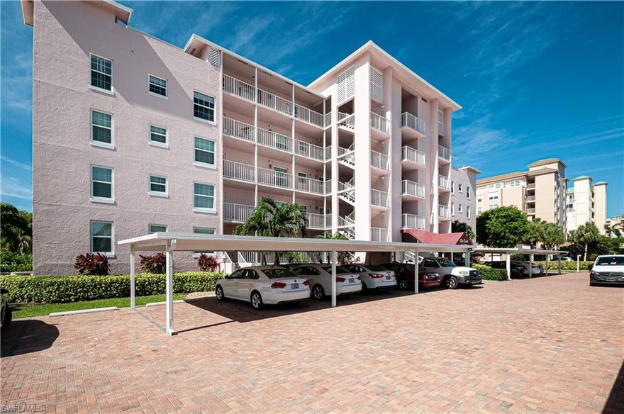 Beautiful, spacious,  updated 3 bedroom 2 bath condo on the south end of Marco Island is less than a 10 minute walk to the beach. Being across the street from Cape Marco's million dollar condos puts this condo in the same area for a fraction of the price.
The condo has never been rented and it's been maintained to include, 20" tile in every room, no carpet, Plantation shutters , hurricane windows PLUS electric storm shutters, a huge pantry for storage, washer and dryer, and a covered parking space. You can see the gulf from the fourth floor on the large lanai that expands the living space even more. 
There's also an elevator and a great pool, what more could you want on one of the most beautiful and prestigious islands in south west Florida.