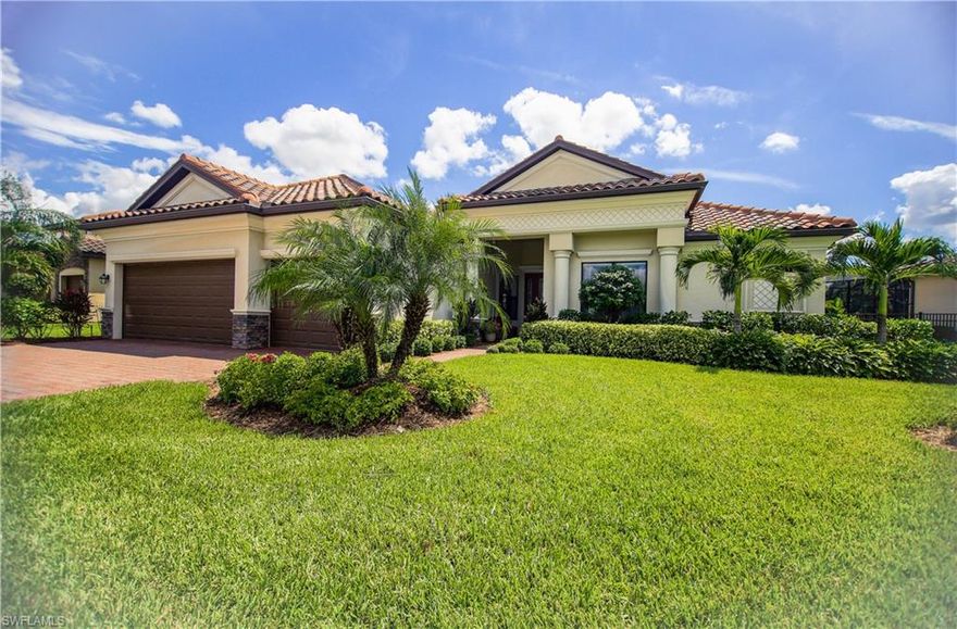 This property is unbelievable! This fully furnished, former model home comes with all the details. Custom ceilings, custom painting in most of the rooms, crown moulding and detailed woodwork throughout! New pool pump, new water softener, new hot water heater, new landscaping and newly sealed pavers! Enjoy the view of the lake while relaxing in the pool. This highly desirable area on the Daniels Corridor is a perfect place to come home to. Close to shopping, restaurants and still very private. Don't wait any longer. Schedule your showing today!