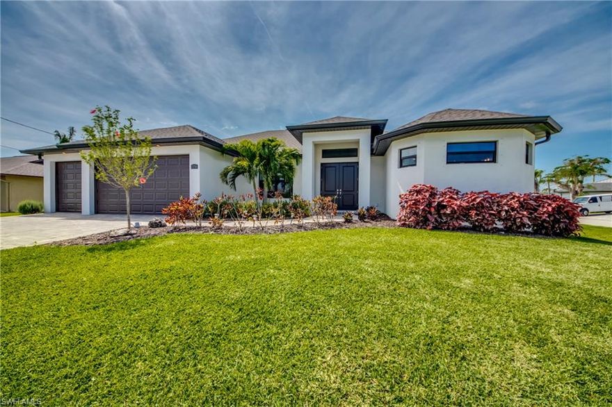 Stunning Pool Home on oversize corner Lot with Pool & Turnkey

Built in 2020 (first move in was March 2021) on a oversize corner lot, this 2,052 sq ft home features 3 bedrooms, a den, and spacious living areas designed for comfort and entertaining.
Enjoy resort-style outdoor living with a heated pool with salt cell, large main terrace, an additional terrace with stone seating wall, paver surfaces, large planters, and a private fenced backyard (front open).
The 3-car garage has been divided for private use, allowing you to enjoy extra storage or personal space while still operating the home as a vacation rental.
This home is fully furnished and has been highly successful as a vacation rental. Existing bookings can be transferred or canceled, and the property is ready to continue generating rental income immediately.
Assessments Paid! Incredible corner lot in SW Cape Coral, across the street from waterfront properties. Attractive neighborhood, with the library and schools nearby as well as shopping, dining and the beaches.
Additional Features:
• Centrally located near shopping and dining
• Assessment fully paid
• Flood insurance is transferable
• Turnkey opportunity with all furniture, patio furniture, appliances, and pool equipment staying

A perfect investment or private retreat with everything in place for immediate enjoyment or rental income.