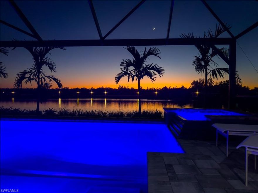 NOT AVAILABLE FOR FEBRUARY 2027 AND MARCH 2027.
Discover unparalleled luxury featuring the newly available, exquisite 2023 Wisteria floor plan with a preferred WESTERLY VIEW FOR FANTASTIC SUNSETS. This impressive property spans 3100 sq ft of indoor-outdoor living space, offering 3 beautifully decorated bedrooms, 3 total bathrooms including the master with its en-suite bath, and a private den for secluded work or relaxation, all complemented by a 1-car garage (owner will keep 1 vehicle and leave 1 garage space open for his guest). Professionally decorated by Robb and Stuckey designers, the home comfortably sleeps 8 and boasts numerous upgrades, ensuring unmatched sophistication and convenience. Step outside to an oversized, screened-in lanai with panoramic super-screen for unobstructed views of the serene lake. The outdoor area is an entertainer's dream, featuring a built-in grill and wet bar for alfresco dining and entertaining. Further enhancing the outdoor living experience are the magnificent heated pool and spa, alongside a top-notch outdoor kitchen with upgraded lighting, creating the perfect setting for relaxation and social gatherings. This home's prime location is conveniently close to the clubhouse and the Overlook Bar and Grill, keeping you connected to all Naples has to offer, including the shopping and dining districts of 5th Ave S and 3rd St S, as well as the beautiful Naples Pier, making it an ideal escape to paradise. NO SMOKING AND NO PETS, ensuring a pristine and tranquil living environment for all residents. Tenant also pays 11% taxes + a $1,000 non refundable seasonal reservation fee that covers the HOA application fees, departure cleaning fee, rental incidentals and booking fees. ½ of the total rents + taxes are due now upon signing the lease and the final ½ is due 120 prior to check in.