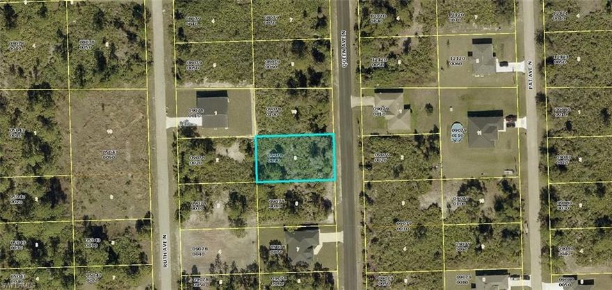 Construct your ideal residence or invest in this spacious, 0.25-acre parcel situated in the rapidly developing community of Lehigh Acres. Positioned at 6009 Queen Ave N. this RS-1 zoned property features dimensions of 80 × 136‘, is not located in a flood zone, provides paved road access, and has no homeowners association. Encircled by newly constructed homes and conveniently located near schools, shopping centers, and major thoroughfares, it serves as an excellent blank slate for a single-family home or an investment opportunity. Seize this competitively priced chance in one of Lee County’s most swiftly expanding markets.