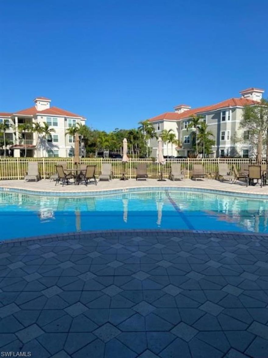 Great location!  Close proximity to interstate, airport, schools, hospitals and shopping.   Coconut Point mall with it's variety of shops and dining is five minutes away. 
This is a second floor spaciously designed corner unit with a screened in terrace.  Offering Wood flooring throughout and plenty of natural light.  It has just been freshly painted.  The kitchen is spacious and it is designed with granite countertops and stainless steel appliances.  The refrigerator is brand new and the dishwasher has never been used.  The Tides offers a secured, tranquil setting and it's amenities include a clubhouse/gym and community pool.  The roofs and windows were replaced 2019-2020.  Additionally the buildings have been updated with new paint.
Come make this your new home and create your unique sanctuary.