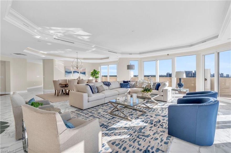 This prestigious Penthouse is being offered with a highly coveted private pool cabana (with HVAC and private bathroom), three premier secure garage parking spaces, three temperature-controlled storage units, new appliances and exclusive elevator access to a private hallway.
St. Raphael is a 24/7 secure building, pet-friendly, and offers residents access to private amenities including a saltwater pool, two Har-Tru tennis courts, a fitness center, social gathering areas, billiards, and four guest suites.
Located in the premier luxury community of Pelican Bay, residents enjoy access to world-class amenities including two Gulf-front restaurants, two tennis facilities, a private country club with a 27-hole golf course, two boardwalks, a Fitness and Wellness Center, and three miles of private beaches.