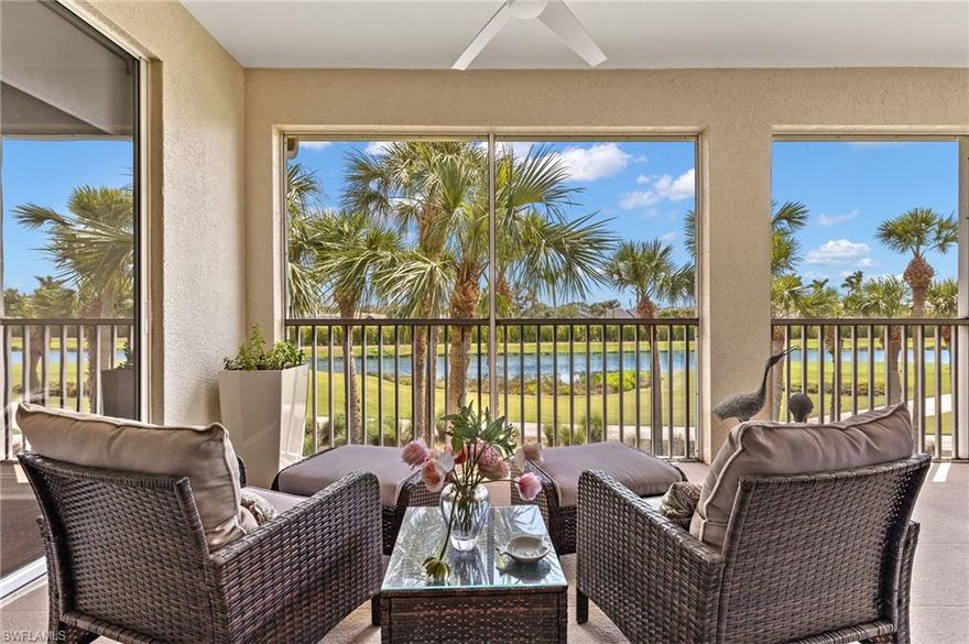 Unique contemporary condo designed for modern lifestyle and entertaining. Ideally situated overlooking the lake and golf course fairway in exclusive Gulf Harbour Yacht & Country Club. This elegant condo is bright, airy, with floor-to-ceiling windows that flood the spaces with natural daylight. Includes 3 Bedrooms and 2 Baths + Spacious Den Office, European Style Kitchen with Island Counter, including a beautifully appointed screen patio to enjoy the Florida nature. A charming blend of glass, Italian Tiles & Wood in Beds. Located in the Mariposa Sec of Gulf Harbour w/Swimming Pool, BBQ Area, and Clubhouse with Kitchen Facilities. Sports Membership to Gulf Harbour Yacht & Country Club is Available. No waitlist. All amenities available with membership purchase. 186 slip deep water Marina