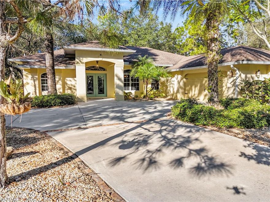 Situated on a beautifully landscaped half-acre in North Eastern Lehigh Acres along the Alva border, this custom luxury home by Marvin Homes offers an exceptional blend of comfort, quality, and thoughtful upgrades designed for Florida living. Built with soaring 10-foot ceilings and impressive 8-foot interior doors, the home feels open and inviting from the moment you step inside. The outdoor living space is a true highlight, perfect for relaxing or entertaining, featuring a resort-style pool and hot tub with a newer heater and pump, a spacious lanai with ceiling speakers, and easy attic access—perfect for entertaining or relaxing year-round. Mature landscaping, fruit trees, a sprinkler system with updated valves, and a newly added retaining wall enhance both beauty and functionality. Inside, the home benefits from a modern water system including a softener, sulfur extractor, pressure tank, reverse osmosis at the sink, and a newer water heater, ensuring comfort and peace of mind. Additional features include a 100-amp pool service upgrade, 50-amp generator or RV service along north side driveway, ADT security system, and high-speed Xfinity fiber internet. Recent exterior improvements such as fresh paint, pressure-washed driveway and pool area, and new decorative knee walls add to the home’s polished curb appeal. Offered furnished or unfurnished to suit your needs, this property also presents a unique opportunity with an adjoining half-acre lot available for purchase, providing extra space, privacy, or future expansion. This is a move-in-ready home that truly stands out for its quality, upgrades, and lifestyle appeal.
The 1/2 acre vacant lot to the south next to the master suite is also available for purchase.