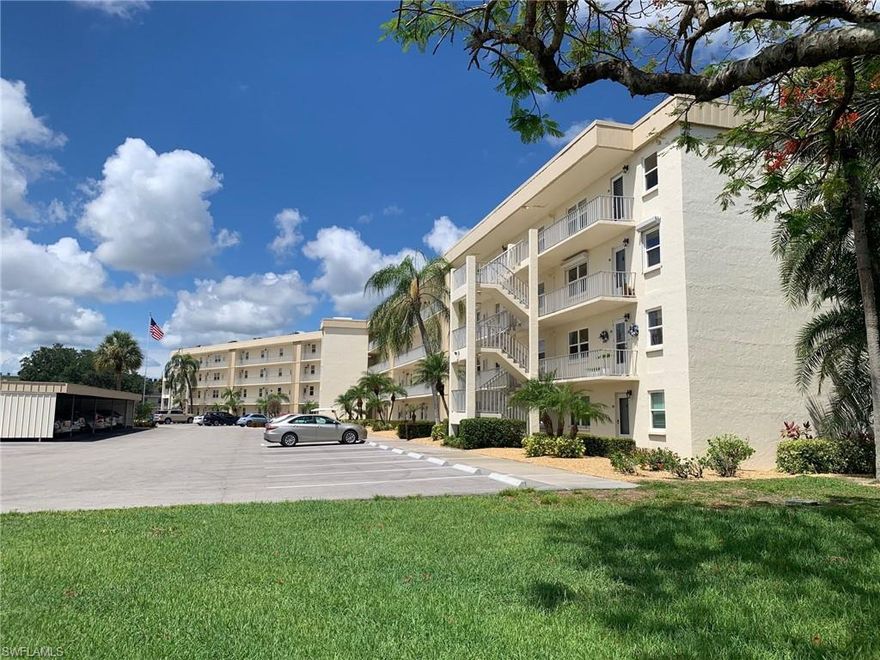 Beautifully Decorated 2 Bedroom, 2 Bath TOP Floor Condo in the Seven Lakes Golf and Tennis Community! Turnkey-Furnished! Just move in! Screened in Lanai and Windows over looks the Pool and Golf Course! Furnace/AC and Hot Water Heater 2019. New Refrigerator and Large TV in the Living Room. Community Laundry is Free with Brand New Commercial Maytag Washers and Dryers on the same floor. Extra Storage Locker on the same floor. Seven Lakes is a Bundled Golf Community so please see the HOA fees! Executive Golf Course that is New! This Active Adult 55+ Community offers 6 Heated Pools, 6 Hur Tru Tennis Courts, Shuffleboard, Bocce ball, Pickle ball, Library Card rooms, Exercise room, Billiards, Wood Shop, Hobbies, Crafts, Cards, Restaurant, Full Time Recreational Area with Dinners, Movies and Dancing Events. Pet Friendly (1 pet under 25 lbs). 24 hour manned guard gate. The HOA Condo Fee includes Bundled Golf, Internet Wi-Fi, Cable, Water, Sewer, Structure & Flood Insurance, Trash & Building Maintenance. You only pay for Electricity! NO Golf Transfer fees, NO Golf Green Fees and NO Food Minimum in the restaurant. Minutes to Fort Myers Beach, Sanibel-Captiva Island and Close to RSW Airport!