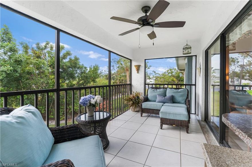 ****AS OF OCT. 1 HOA FEES ARE NOW 551.86 PER MONTH!****This is a hidden gem for under $200K! This beautiful and MINT CONDITION 2 bedroom 2 bath condo has over 1000 sq. ft. of living space. Located on the 2nd level, this condo has a private preserve view from your large lanai! New ceiling fan for those warmer summer nights! Lots of natural light spills into this home. What a great opportunity for a full time residence, seasonal spot or an investment property! Hot water heater 2022. Your kitchen has a fabulous layout that opens to your main living area. Stainless steel appliances, tumbled marble backsplash, dishwasher 2023, refrigerator 2021. There is a pass thru window from your kitchen to your lanai which is great for entertaining!! Your master wing has an ensuite bath with walk in shower! Stunning views to wake up to!You have access to your lanai from your master suite. Your second bedroom is nicely sized with the full bath right out side the door. It offers a shower/tub combination. There is a formal dining space that flows into your living area with the same great views. You have one covered parking spot and a storage room. Laundry room has storage cabinets as well.The community pool awaits you to take a dip in after a long day on the links or after work! Don let this opportunity pass you by! Close to dining, shopping, 20 minutes to the International airport. An amazing video to watch!