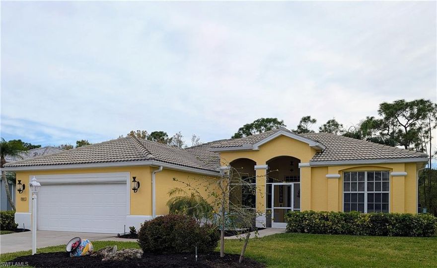 Welcome to this beautifully maintained Ibis II model home in the highly desirable Herons Glen Golf & Country Club! This move-in ready 3-bedroom, 2-bath residence offers the perfect blend of comfort, privacy, and Florida lifestyle living.  New tile roof 2020, skeeter beater for the garage, whole house Culligan house water system including under sink water system. 

Step inside to an inviting open floor plan that seamlessly flows into a spacious Florida Sunroom, featuring a stunning wall of glass that frames peaceful preserve views—providing exceptional privacy and a serene natural backdrop, this light-filled space brings the outdoors in.

The thoughtfully designed split-bedroom layout ensures privacy for both owners and guests. The generous primary suite offers a relaxing retreat, while two additional bedrooms provide flexibility for visitors, hobbies, or a home office.

Step outside onto the paver patio and connect with nature in your own private oasis—perfect for grilling, relaxing, or simply enjoying the tranquil preserve setting.

Living in Herons Glen means enjoying an unmatched amenity-rich lifestyle, including:

* Championship 18-hole golf course
* Pro shop with on-site golf professional
* On-site restaurant and lounge 
* Grand ballroom and gaming rooms
* Resort-style pool and spa
* Pickleball, tennis, shuffleboard, and bocce courts
* Fitness center featuring an in-house masseuse and physical therapist