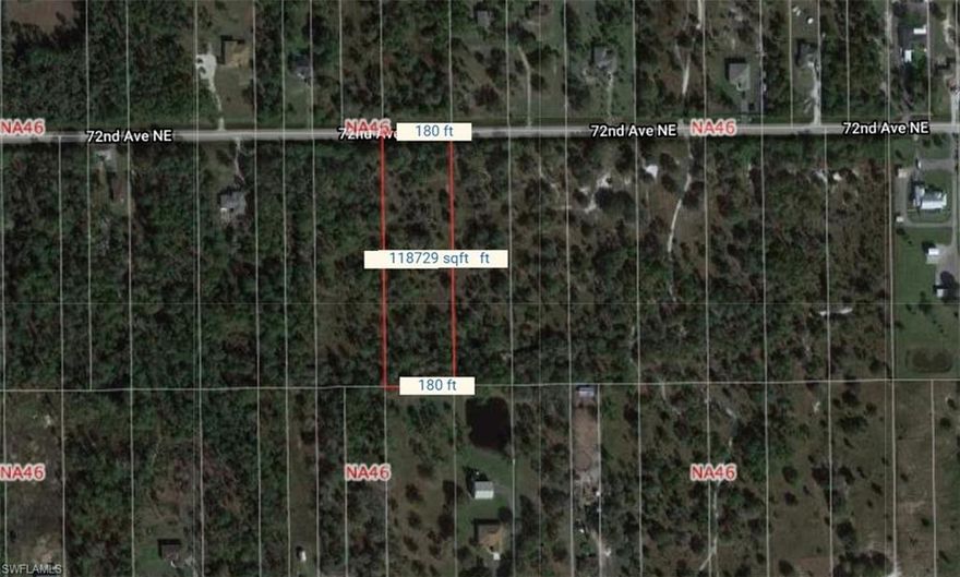 NO D.E.P. Report. 2.73 Acres on south side of 72nd Ave NE located east of Everglades Blvd.