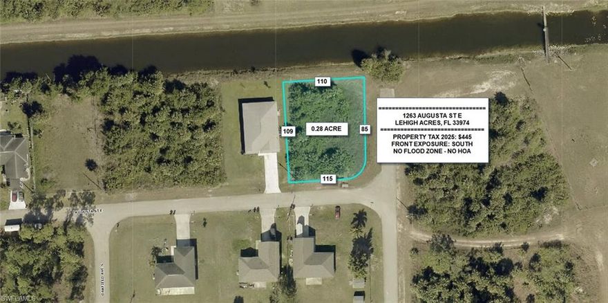 Build your dream home on this corner, waterfront residential lot located in Southeast Lehigh Acres. Enjoy a peaceful setting with newer homes nearby and scenic water views, while still offering convenient access to Joel Boulevard and Lee Boulevard for an easy commute to Fort Myers, State Road 82, and I 75. Shopping, dining, schools, and everyday conveniences are just minutes away. No HOA restrictions, making this an excellent opportunity for homeowners or investors in a growing area.