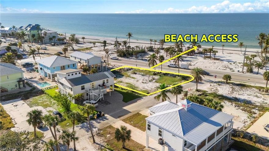 One or more photo(s) has been virtually staged, AI generated or rendered.  Prime Fort Myers Beach Lot for Sale – ACROSS THE STREET FROM THE BEACH! Build Your Dream Home! This Oversized 95' X 88' & 100'+/- corner lot, located directly across from the Sandy Beach, offers the perfect opportunity to build your ideal home or vacation rental. With side street access, the property provides added convenience and potential for easy development. Zoned for weekly rentals, the lot promises high-income potential. Whether you envision a luxurious waterfront retreat, or a captivating vacation home, this property offers the ideal foundation to turn your vision into reality. Don't miss your chance to own a slice of paradise in one of Fort Myers' most sought-after locations. Enjoy the best of beach living with just a short walk or bike ride to local shops, Margaritaville, and more! Convenience is key, as this property is just a stone's throw away from amenities such as Publix, the marina, and shops, ensuring that everything you need is within easy reach. Whether you're envisioning a luxurious beachside retreat or a lucrative rental property, this lot offers the perfect canvas to turn your vision into reality. Builder introductions are available, ensuring a smooth path to bring your vision to life.