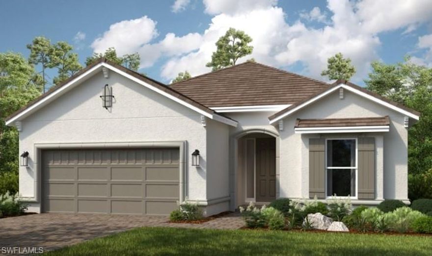 What's Special: New Floor Plan | Cul-de-Sac Lot | Dedicated Study | Covered Extended Lanai | Larger Lot. New Construction  - August Completion! Built by America's Most Trusted Home Builder.  Welcome to the Lazio II at 14218 Dunlin Avenue in Esplanade at Starling! This new home offers an open, inviting floor plan with a porch entry that flows into a dining area, spacious great room, gourmet kitchen with a casual dining nook, and out to the covered lanai, all enhanced by whole house impact windows. You will love starting your day with peaceful sunrises and winding down with glowing sunsets from this beautiful outdoor space. Tucked away for privacy, the primary suite features a spa-inspired bathroom and a walk-in closet designed for everyday comfort. Near the front of the home, you will find two secondary bedroom suites with their own bathrooms, a dedicated study, a powder room, laundry room, and a two-car garage. Additional Highlights Include: Gourmet kitchen, study in place of flex, extended covered lanai, 8' interior doors, tray ceiling package, 4' garage extension, and pool and spa prewire. Photos are for representative purposes only. MLS# 226012818

Esplanade at Starling offers a resort lifestyle with thoughtfully designed amenities, scenic surroundings, and a welcoming neighborhood you will be proud to call home. Experience a new level of resort-style living at the gated community of Esplanade at Starling in Punta Gorda! Every day feels like a getaway with incredible amenities, including a resort-style pool, poolside cabanas, and a Bahama bar. Take advantage of concierge services and wellness programs designed to invigorate the mind, body, and spirit. Stay active with a friendly game of tennis, pickleball, or bocce, or unwind at the fitness center, spa, and even the bark park with your furry friend. Esplanade at Starling is where relaxation meets adventure—come discover it today!