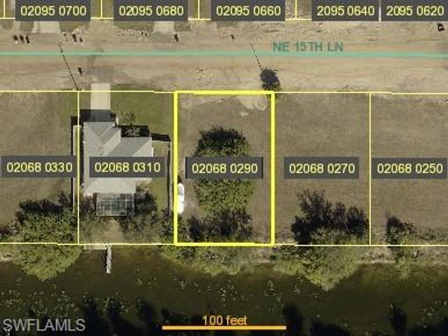 BEAUTIFUL FRESHWATER LOT WITH ALL CITY UTILITIES!!! GREAT CANAL VIEWS!!
Build a duplex, or buy the lot next door and build a six plex!
Discover this spacious vacant lot located in the rapidly developing northeast corridor of Cape Coral.
With direct freshwater canal frontage, the property offers ample space for a single-family residence. 
Whether you're a builder, investor, or future homeowner, this parcel is a smart buy in an up-and-coming area. 
Just minutes from shopping, dining, schools, and parks, it’s the perfect canvas for your Florida dream home.