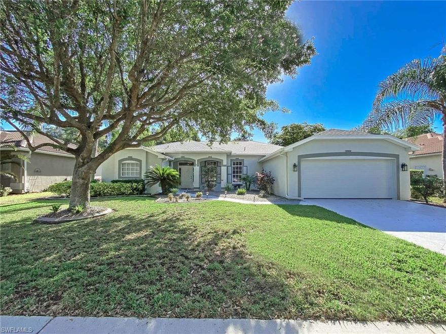 Location, Location, Location! Come see this renovated and meticulously maintained 3 bedroom 2 bath pool home in a very popular neighborhood of south Fort Myers. Great open floor plan with plenty of room for entertaining. Prepare yourself to fall in love with the peaceful setting this home and community boasts. The present owners have totally remodeled and updated the kitchen from brand new cabinets, counter tops, and backsplash; replaced flooring; installed all new lighting and ceiling fans; painted the interior and exterior including the lanai floor; as well updating the landscaping!  The home also has a new roof with a transferable warranty; new water heater; new pool pump; and all new lanai screens. Easy to experience the Florida lifestyle poolside with the screened lanai to enjoy your meals while enjoying the great weather that this area has to offer. Easy access to I-75; Southwest Florida International Airport; Jet Blue park (Red Sox); CenturyLink Stadium (Minnesota Twins); Florida Gulf Coast University; fantastic shopping and the world renowned beaches of Southwest Florida. Great property for a vacation home or primary residence to create your own family memories.