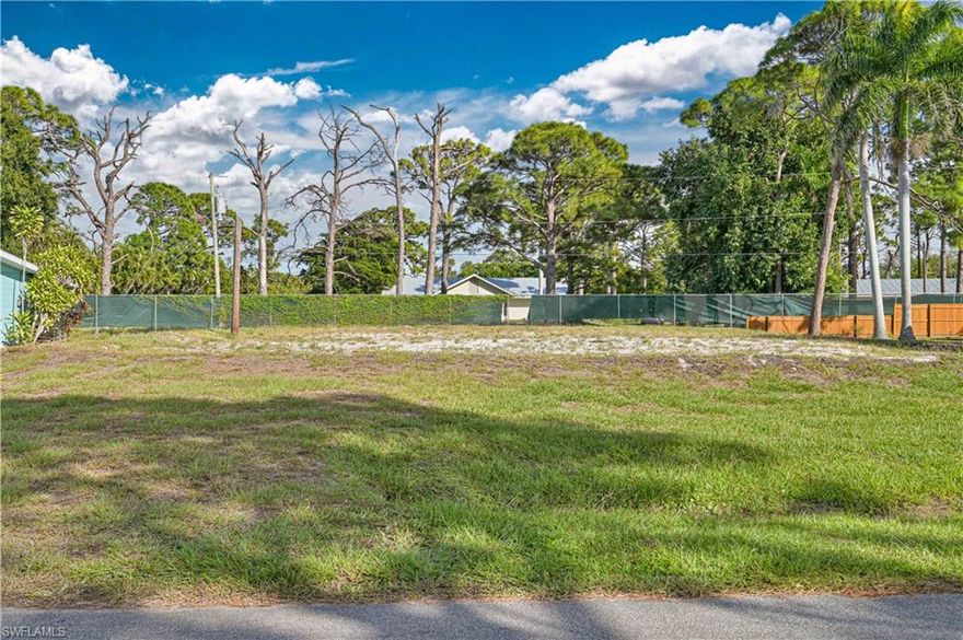Enjoy the best of SW Florida living on this prime buildable 10,193 sq ft (.23 acre) cleared and filled lot in the highly desirable Iona area—just minutes from Sanibel Island, Fort Myers Beach, shopping, dining, and quick access to McGregor Blvd. Nestled in a quiet, established neighborhood with no HOA, this lot offers a peaceful coastal lifestyle surrounded by sunshine and sandy beaches. This parcel at 7144 Vassar Drive is one of three vacant lots on the street. Buyers may purchase individually or explore the potential to combine the neighboring parcels at 7168 and 7176 Vassar Drive as an assemblage, subject to Lee County approval.
Note: This property is within the 660’ buffer of protected bald eagle nest LE-071B. Drone photography is temporarily restricted while the nest is active; aerial images will be added once permitted. Buyers are encouraged to verify any building, setback, and wildlife-related guidelines with Lee County and FWC.