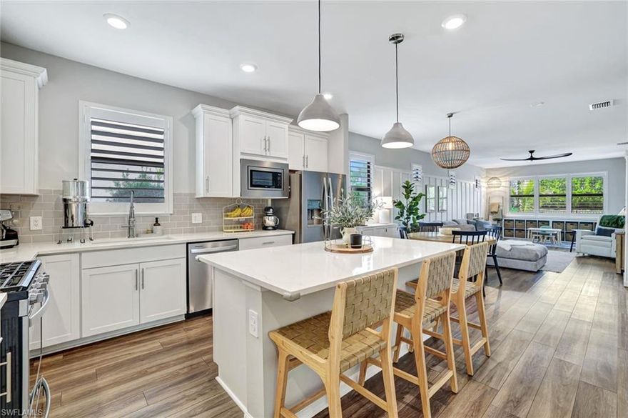 OPPORTUNITY KNOCKS IN NAPLES! This beautifully upgraded 2-bedroom + den home is located in a sought-after gated natural gas community with a MOTIVATED SELLER, creating an excellent opportunity for today’s buyers.
Step inside to an open, light-filled layout featuring a desirable living room extension that enhances both flow and functionality. Impact-resistant windows and doors provide added peace of mind, while the versatile den works perfectly as a home office, guest space, or media room.
Designed for Florida living, the home offers a recently enhanced outdoor entertaining area with brick pavers, lush updated landscaping, and a fully fenced yard—ideal for pets, privacy, or relaxing in your own tropical retreat. The two well-appointed bedrooms provide comfortable accommodations for family and visitors alike.
Residents enjoy access to community amenities including a pool, BBQ area, and fire pit, all within a secure gated setting. Ideally located just 15–20 minutes from the beaches, dining, and shopping of downtown Naples’ iconic 5th Avenue, and a short drive to Marco Island, with nearby restaurants and everyday conveniences close by.
Homes with this combination of UPGRADES, LOCATION, AND A MOTIVATED SELLER don’t last—SCHEDULE YOUR PRIVATE SHOWING TODAY.